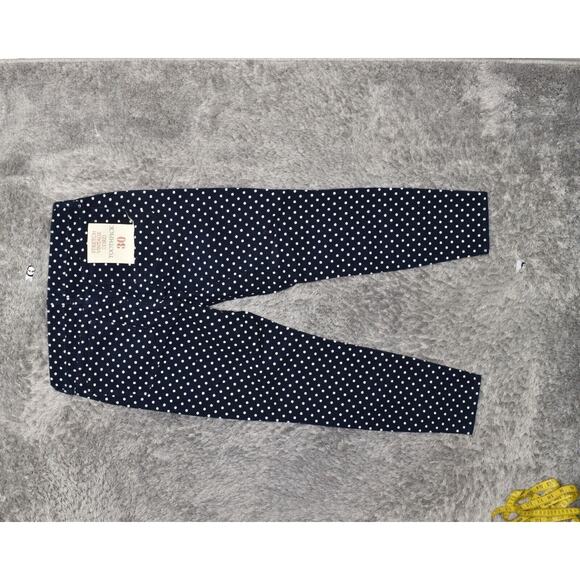J. Crew Factory Navy Polka Dot Cropped Pants - Picture 7 of 8